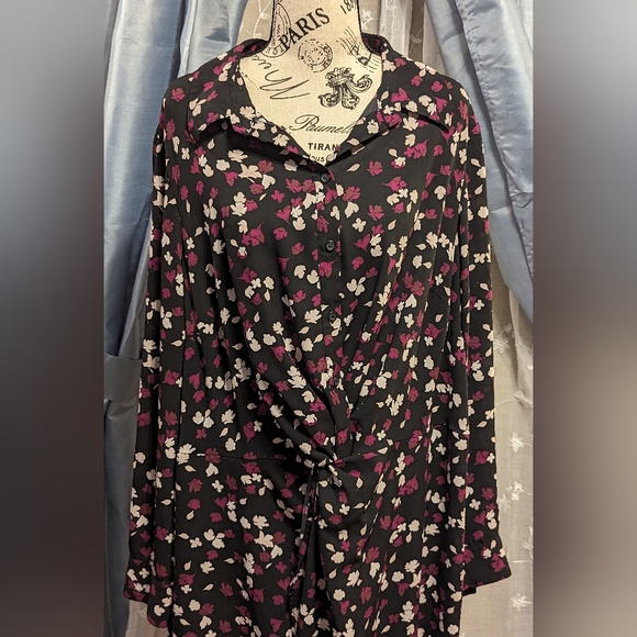 SOLD!!! Lane Bryant Long Sleeve Printed Dress - Picture 10 of 12